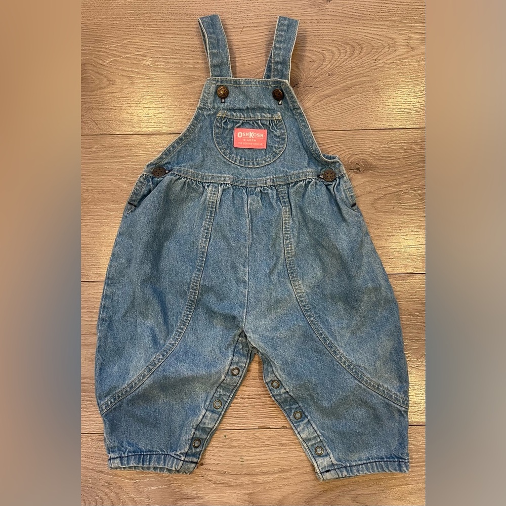 Vintage OshKosh B'gosh Classic Blue Overalls for Kids made in USA